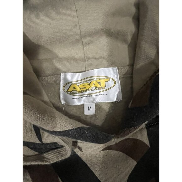 ASAT Mens Camouflage Hunting Sweatshirt Size M Multicolor Hooded - Picture 3 of 7